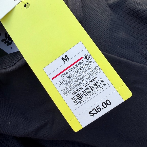 All in Motion Black Active Bodysuit, Moisture Wicking, Quick drying, UPF 50+ - Picture 2 of 2